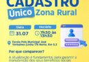 Ação Itinerante do cadastro único será no próximo dia 31