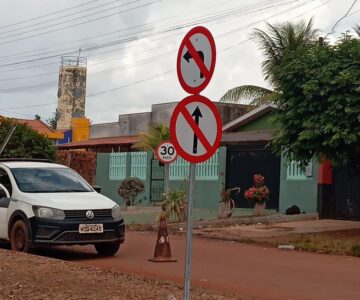 Motoristas devem ficar atentos à nova mão única em frente à Escola Maria Lira e à Creche Municipal