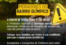 Limpeza no bairro Olímpico começa nesta terça-feira