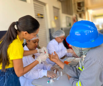 SEMUSA realiza ação do Julho Amarelo com testes rápidos