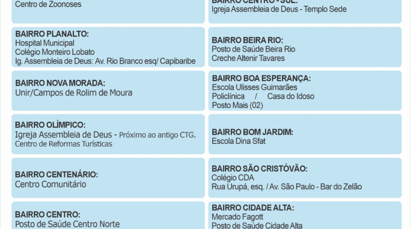 Vacinação antirrábica na zona urbana será dia 12 setembro