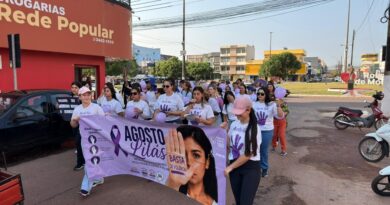SEMAS promove caminhada em Rolim de Moura e reforça ações de prevenção e combate à violência contra a mulher