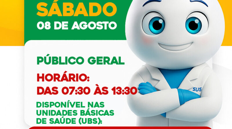 Dia D de Multivacinação ocorre neste sábado em Rolim