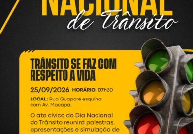 Comtram fará ato cívico do dia nacional do trânsito