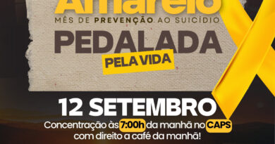 CAPS promove “Pedalada pela Vida” em Rolim de Moura em ação do Setembro Amarelo
