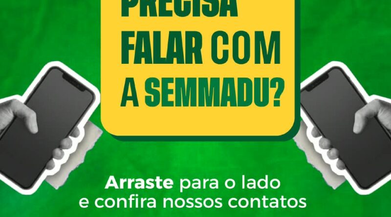 SEMMADU disponibiliza canais de atendimento para serviços e informações à população de Rolim de Moura