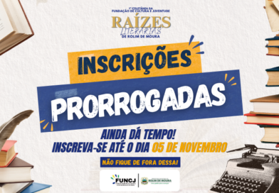 Fundação de Cultura prorroga prazo de inscrições para a 1ª Coletânea da Fundação de Cultura e Juventude Raízes Literárias de Rolim de Moura