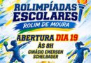 Rolimpíadas Escolares 2026 começam na segunda-feira, dia 19