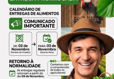 Entrega do Programa de Aquisição de Alimentos (PAA) em Rolim de Moura é transferida para o dia 3 de novembro
